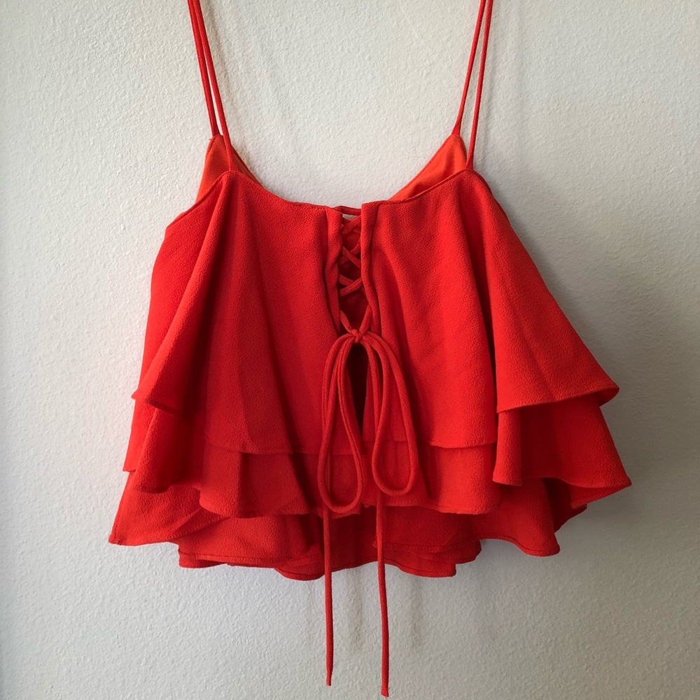 Free People Summery Cropped Tank